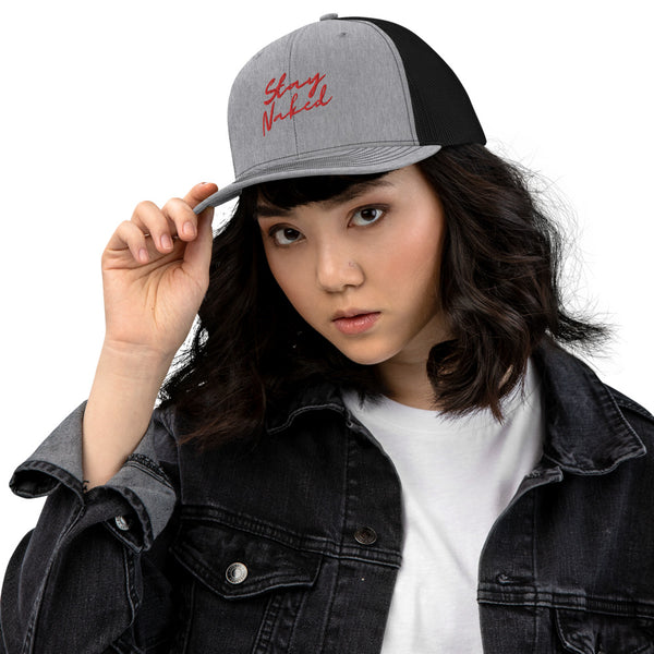 Stay Naked Trucker Cap - Unisex